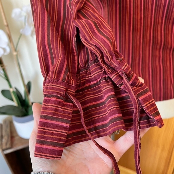 Columbia Large Stripe Embroidered Long Sleeve Button Up - Picture 6 of 8